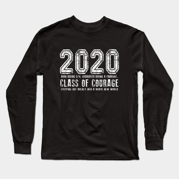 2020 Class of Courage - White Long Sleeve T-Shirt by Jitterfly